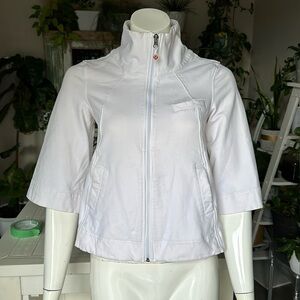 ⭐️RARE⭐️Lululemon Swing coat in white 3/4length sleeve size 6